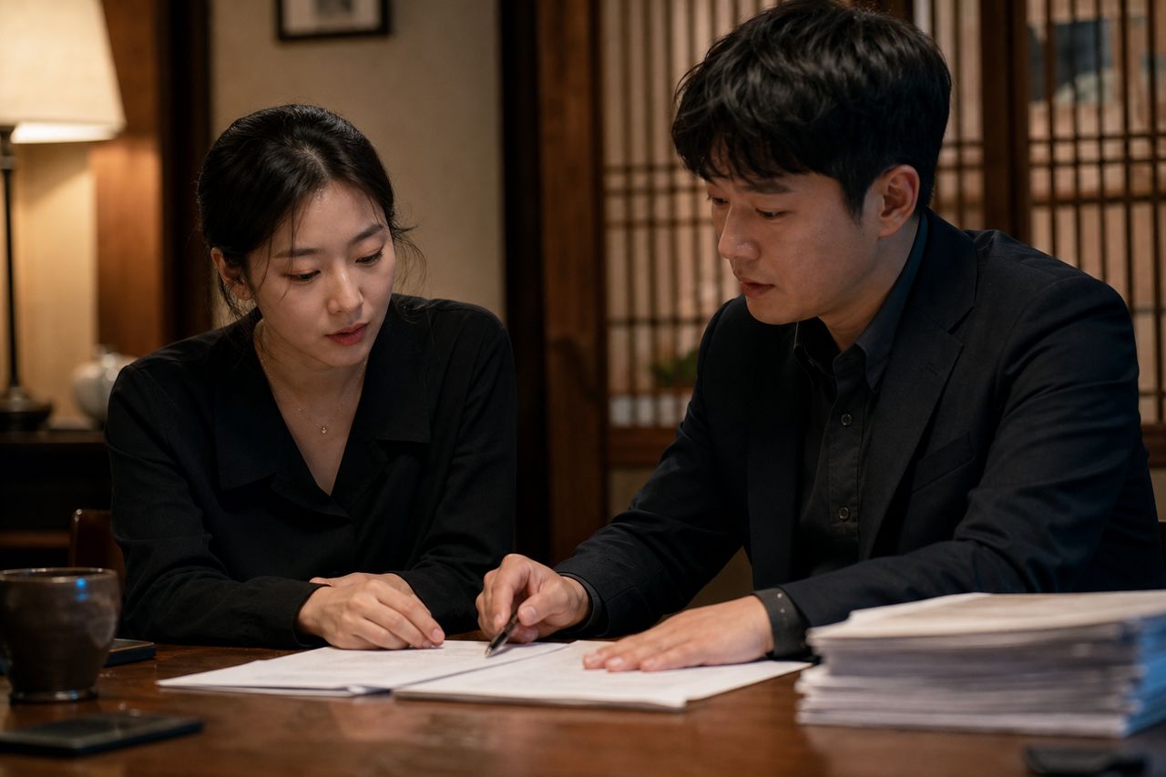 리모델링 총회 질문, 사업비·공사범위·일정을 나눠 준비하는 법 관련 전문가 상담·서류 검토 장면